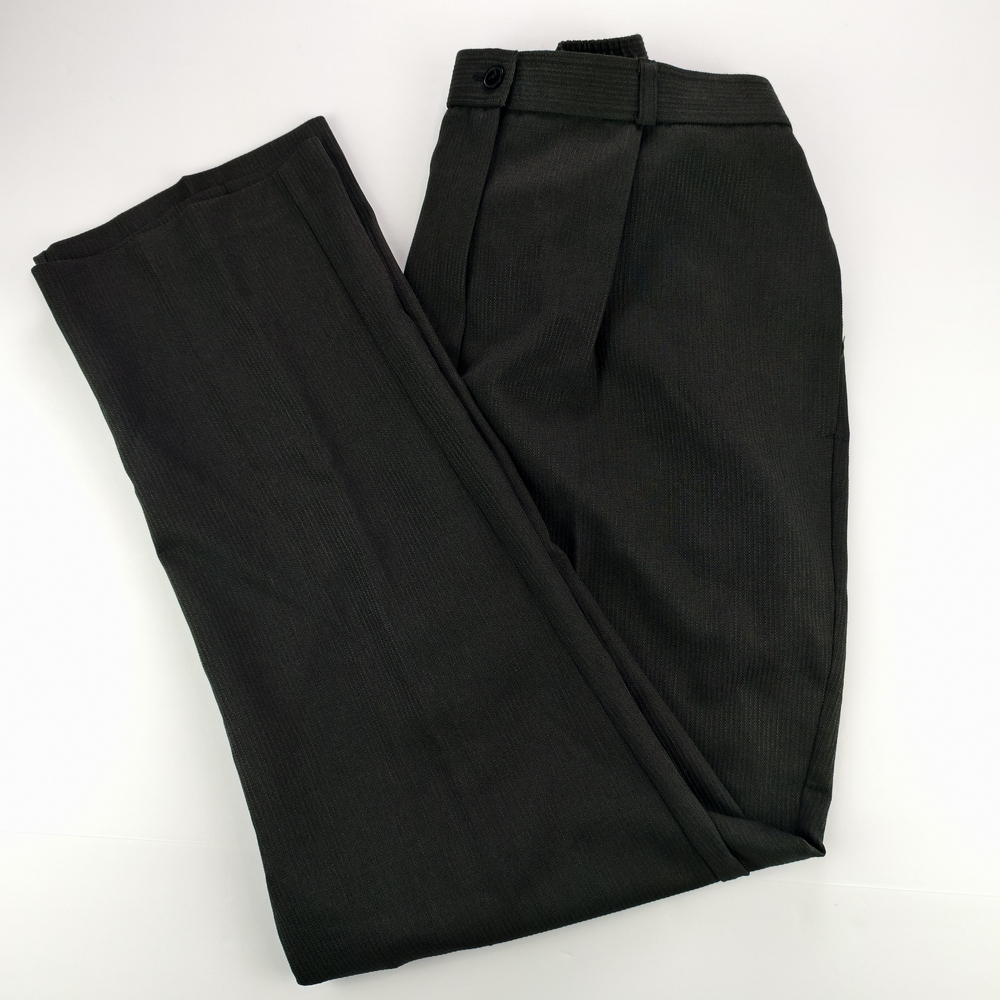 Gloria Vanderbilt Black Dress Pants Size 10 Made in Canada Chic Workwear NiteOut